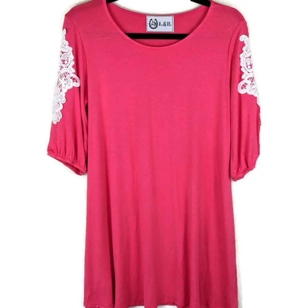 L&B 3/4 Sleeve Tunic sz M